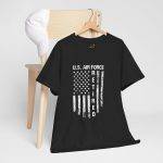 Retired U.S. Air Force Unisex Heavy Cotton Tee - Military Tribute Shirt