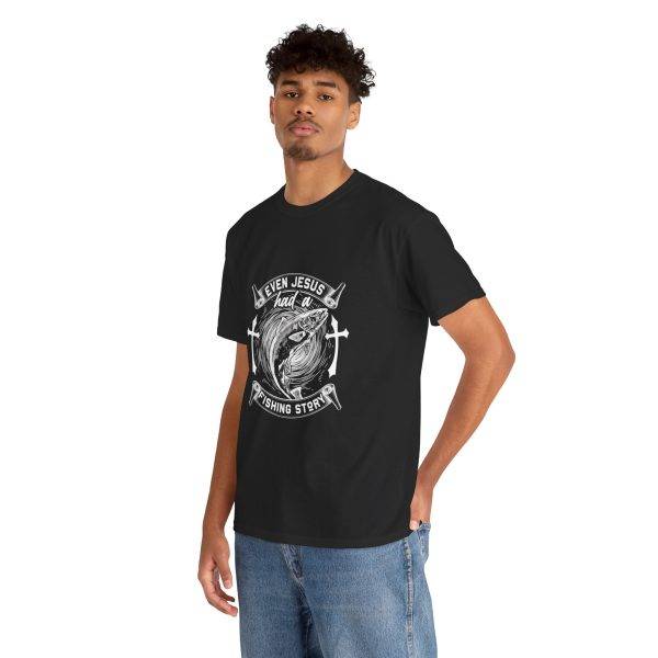 Jesus Fishing Story Unisex Heavy Cotton Tee