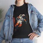 Astronaut Black Color T-Shirt For Unisex Heavy Cotton Tee