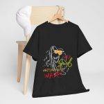 WILD  WAITING FOR THE WAVES Black Color T-Shirt For Unisex Heavy Cotton Tee