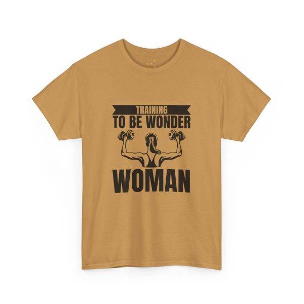 Training to be Wonder Woman Gym Women Heavy Cotton Tee
