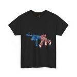 Patriotic Gun USA Flag Graphic Unisex Heavy Cotton Tee Patriotic Gun USA Flag Graphic Unisex Heavy Cotton Tee