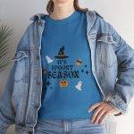 Halloween It's Spooky Season Blue Color T-Shirt For Unisex Heavy Cotton Tee