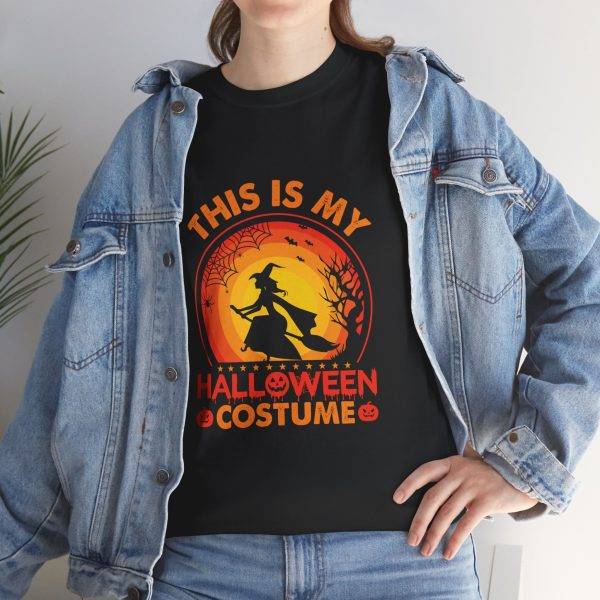 THIS IS MY HALLOWEEN COSTUME Black Color T-Shirt For Unisex Heavy Cotton Tee