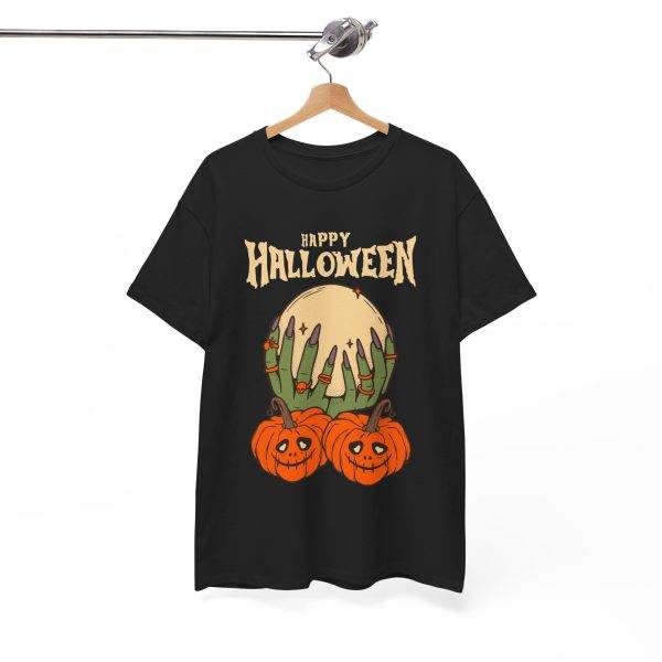 Happy Halloween Black Color T-Shirt For Unisex Heavy Cotton Tee