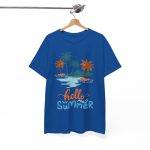 Hello Summer Royal Color T-Shirt For Unisex Heavy Cotton Tee Hello Summer Royal Color T-Shirt For Unisex Heavy Cotton Tee