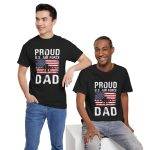 Proud U.S. Air Force Dad Unisex Heavy Cotton Tee - Patriotic Father's Day Gift