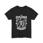 Astronaut THE EXPLORER MISSION TO MARS Black Color T-Shirt For Unisex Heavy Cotton Tee