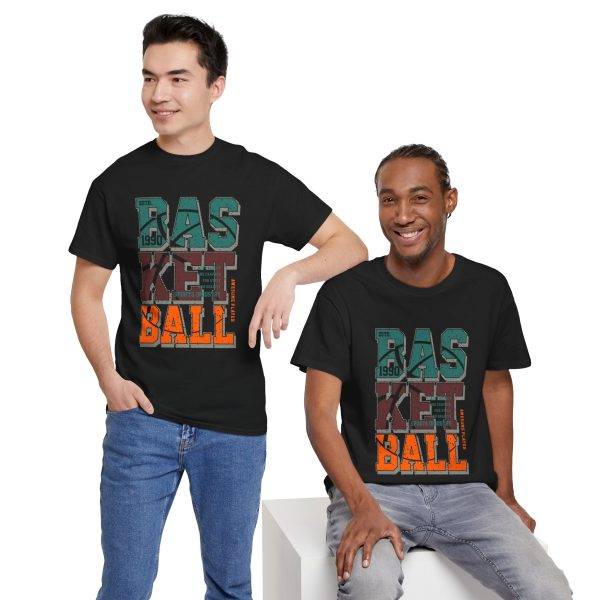 Vintage Basketball Unisex Heavy Cotton Tee - Sporty Graphic T-Shirt for Fans