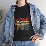 Awesome since 1982 Black Color T-Shirt For Unisex Heavy Cotton Tee