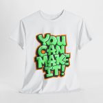 You can make it typography White Color Tshirt For Unisex Heavy Cotton Tee