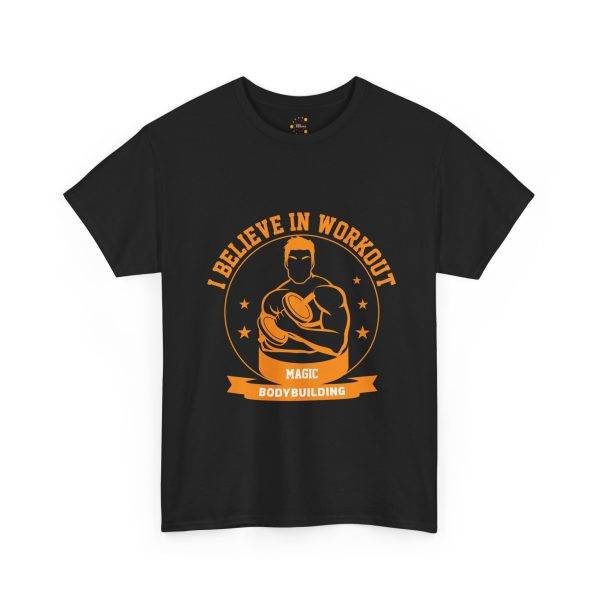 I Believe in Workout GYM Unisex Heavy Cotton Tee - Motivational Fitness T-Shirt
