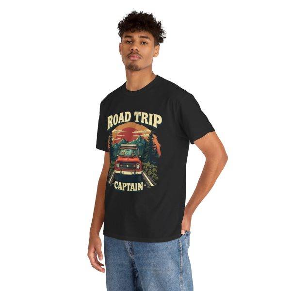 Road Trip Caption Black Color T-Shirt For Unisex Heavy Cotton Tee Road Trip Caption Black Color T-Shirt For Unisex Heavy Cotton Tee