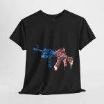 Patriotic Gun USA Flag Graphic Unisex Heavy Cotton Tee Patriotic Gun USA Flag Graphic Unisex Heavy Cotton Tee