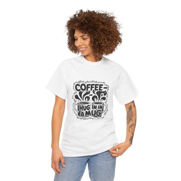 Coffee Hug Unisex Heavy Cotton Tee - Perfect for Coffee Lovers