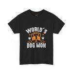 World's Best Dog Mom Unisex Heavy Cotton Tee - Perfect Gift for Dog Lovers