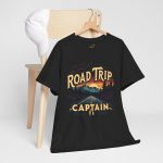 Road Trip Captain Black Color T-Shirt For Unisex Heavy Cotton Tee Road Trip Captain Black Color T-Shirt For Unisex Heavy Cotton Tee