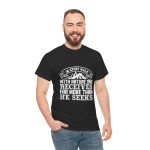 Mountains typography Black color Tshirt For Unisex Heavy Cotton Tee
