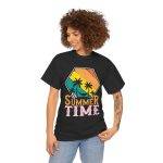Summer Time Unisex Heavy Cotton Tee - Tropical Vibes T-Shirt Summer Time Unisex Heavy Cotton Tee - Tropical Vibes T-Shirt