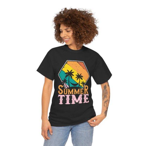 Summer Time Unisex Heavy Cotton Tee - Tropical Vibes T-Shirt Summer Time Unisex Heavy Cotton Tee - Tropical Vibes T-Shirt