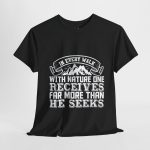Mountains typography Black color Tshirt For Unisex Heavy Cotton Tee