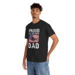 Proud U.S. Air Force Dad Unisex Heavy Cotton Tee - Patriotic Father's Day Gift