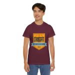 GYM Cross Fit Go Hard Or Go Home Maroon Color T-Shirt For Unisex Heavy Cotton Tee