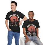 Brooklyn New York Black Color T-Shirt For Unisex Heavy Cotton Tee