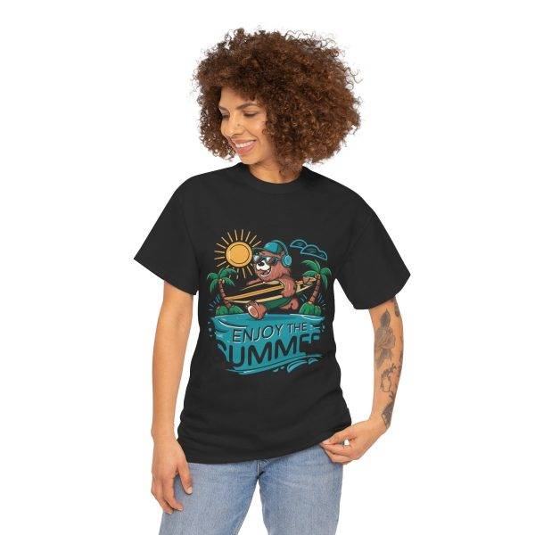 Summer Vibes Unisex Heavy Cotton Tee - Enjoy the Summer Graphic