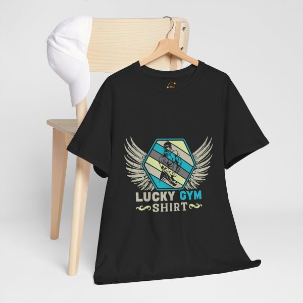Lucky Gym Wings Unisex Heavy Cotton Tee - Workout & Fitness Apparel