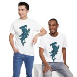 Blue Shark with Hammer T-Shirt For Men Heavy Cotton Tee