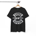Earned not given gym black color Tshirt For Unisex Heavy Cotton Tee