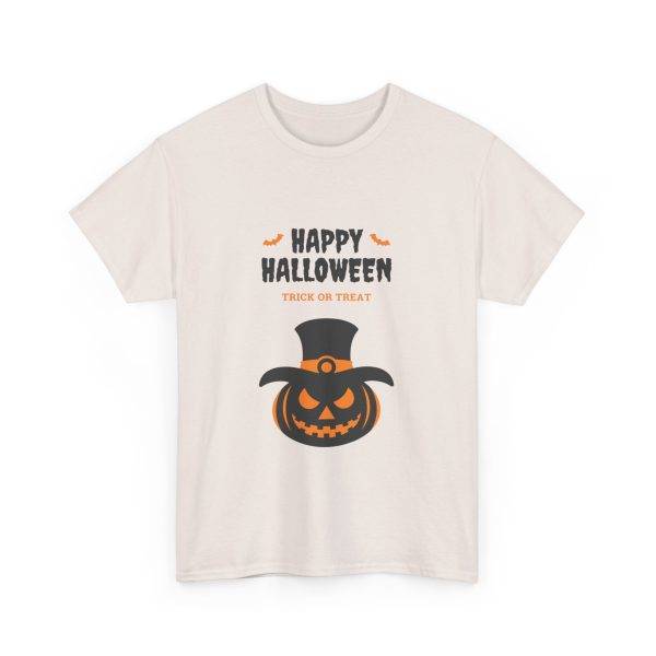 Happy Halloween Ice Gray Color T-Shirt For Unisex Heavy Cotton Tee Happy Halloween Ice Gray Color T-Shirt For Unisex Heavy Cotton Tee