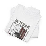 American Veterans White Color Tshirt For Unisex Heavy Cotton Tee