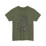 American Veteran Military Green Color T-Shirt For Unisex Heavy Cotton Tee