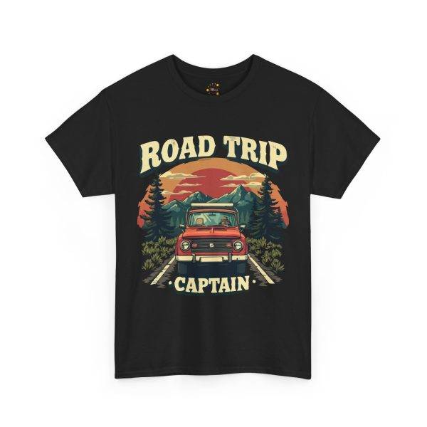 Road Trip Caption Black Color T-Shirt For Unisex Heavy Cotton Tee Road Trip Caption Black Color T-Shirt For Unisex Heavy Cotton Tee