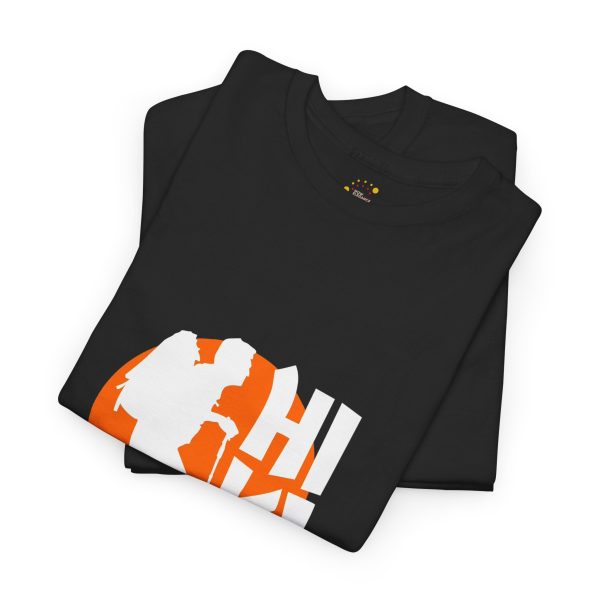 Hiking Black Color T-Shirt For Unisex Heavy Cotton Tee