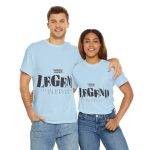 The Legend Blue Color T-Shirt For Unisex Heavy Cotton Tee