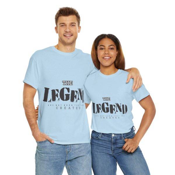 The Legend Blue Color T-Shirt For Unisex Heavy Cotton Tee