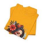 Beauty Women Gold Color T-Shirt For Unisex Heavy Cotton Tee