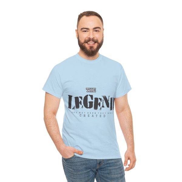 The Legend Blue Color T-Shirt For Unisex Heavy Cotton Tee