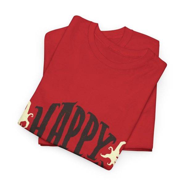 Happy Halloween Red Color T-Shirt For Unisex Heavy Cotton Tee Happy Halloween Red Color T-Shirt For Unisex Heavy Cotton Tee