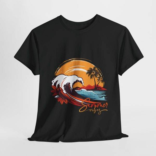 Summer Black Color T-Shirt For Unisex Heavy Cotton Tee Summer Black Color T-Shirt For Unisex Heavy Cotton Tee