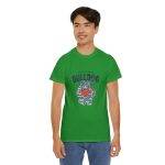 Bulldog Green Color T-Shirt For Unisex Heavy Cotton Tee