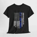 U.S. Air Force Flag Heavy Cotton Tee - Unisex Military Shirt for Veterans and Supporters
