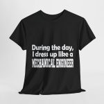 Mechanical Engineer T-Shirt for Men Heavy Cotton Tee