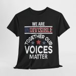 We Are Indivisible Usa Flag T-Shirt for men Heavy Cotton Tee