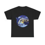 Fishing Black Color T-Shirt For Unisex Heavy Cotton Tee Fishing Black Color T-Shirt For Unisex Heavy Cotton Tee