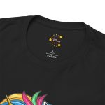 Hipster Unicorn black color Tshirt For Unisex Heavy Cotton Tee