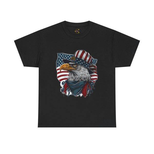 America's Falcon Black Color T-Shirt For Unisex Heavy Cotton Tee